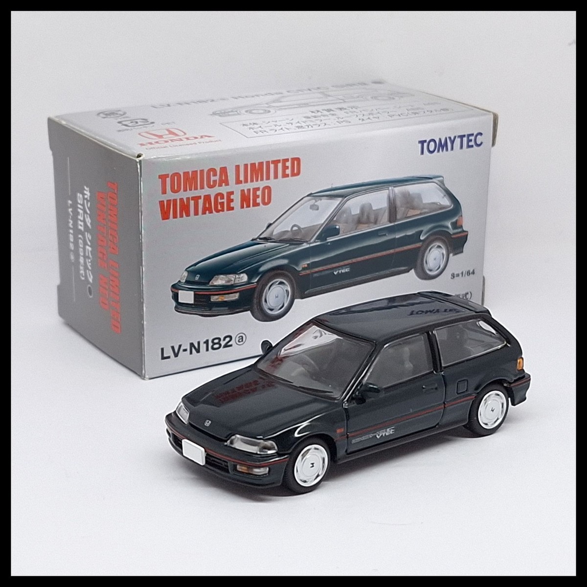 Tomica Limited Vintage NEO LV-N182a Honda Civic SiR-II 89' 1/64