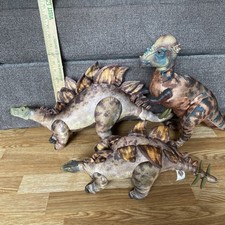 The Lost World Jurassic Park Lot 3 Bend-A-Saurs, Stegosaurus Pachycephalosaurus