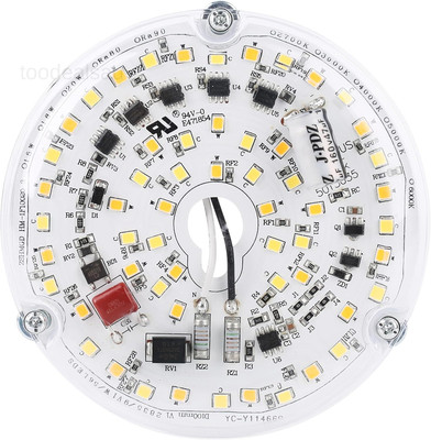 4  18W Color Changeable Ceiling Fan LED Light Replacement, White