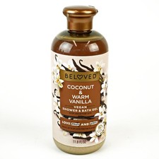 Beloved Coconut Warm Vanilla 11.8oz Vegan Shower Bath Gel x8 -E