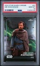 2024 TOPPS CHROME STAR WARS #67 OBI-WAN KENOBI PSA 10