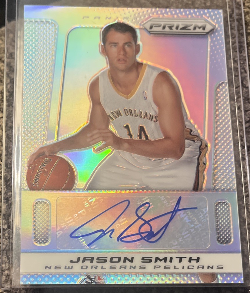 Jason Smith 2013-14 Prizm SSP Silver Holo Auto 5/25 New Orleans Pelicans