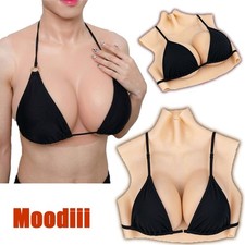 Silicone Breast Forms C-G Cup Breast Plates Fake Boobs Crossdresser Drag Queen