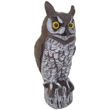 Fake Owl Decoy to Scare Birds Away from Gardens Rooftops and Patios Scarecrow