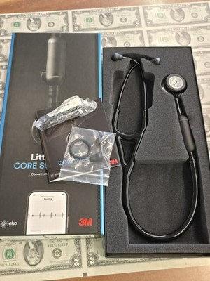 3M Littmann CORE Digital Stethoscope Black 8890 Mirror Finish Open Box