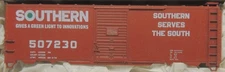 ACCURAIL SOUTHERN GREEN LIGHT 40' STEEL BOXCAR MIB CAR # 507230 ITEM # 3213