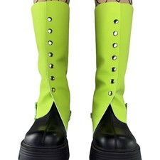 1Pair Pirate Boots Covers Renaissance PU Faux Leather Boots Steampunk Foot Cover