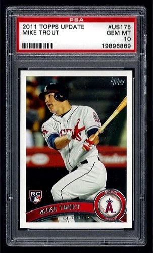 2011 Topps Update #US175 Mike Trout RC PSA 10 - Los Angeles Angels ROOKIE