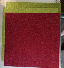 Stampin  Up FESTIVE GLIMMER PAPER New 3 sheets 12 x 12