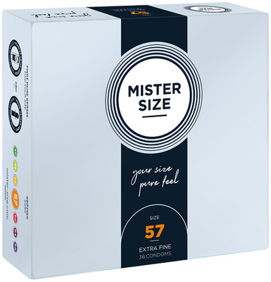 Mister Size Kondome 57mm Perfekte Passform für mehr Sicherheit 36Stk.