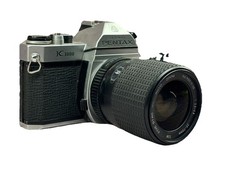 Pentax K1000 35mm SLR Film Camera with 75mm Lens Kit - Tested  Working Great 