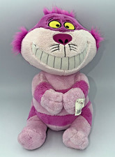 Disney Store Cheshire Cat Plush Alice In Wonderland Movie 12" Smiling Kitty Pink