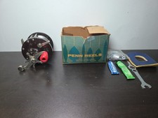 Vintage Penn Reels 85M Sea-Boy Fishing Reel W-Org Acc Metal Spool 250 Yards 36lb