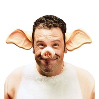 Schweinenase FüR KostüMpartys Am Gummizug Hautfarben FüR Karneval Und Halloween