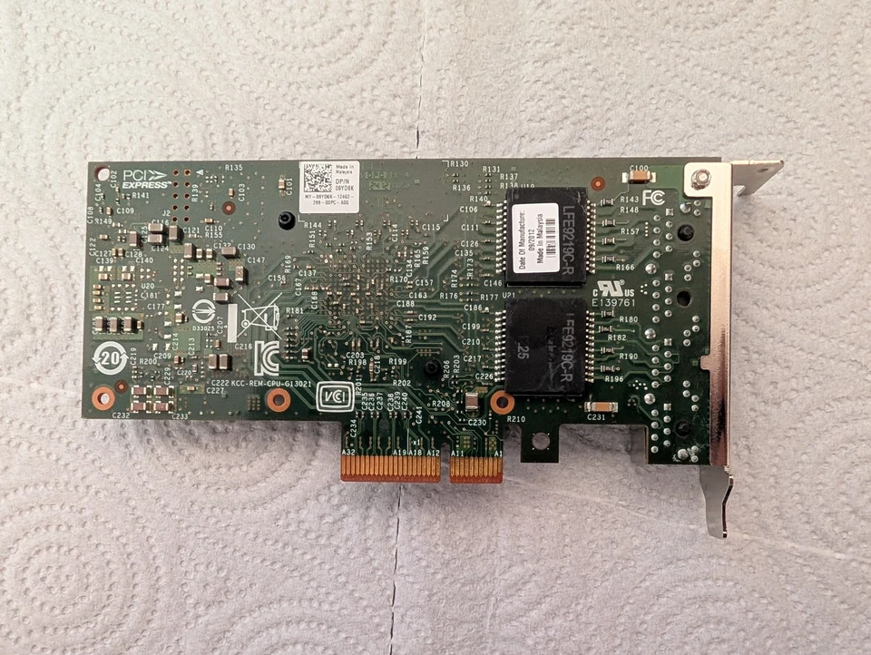 Scheda Intel Ethernet Server Adapter I350‑T4 Ethernet 1 Gb 4 porte BASE‑T - Immagine 2 di 4