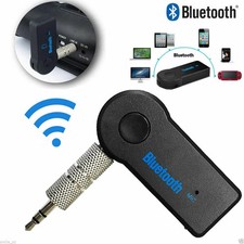 Wireless Bluetooth 3.5mm AUX Audio Stereo Music Home Car Receiver Adapter USA