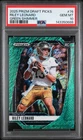 2025 Panini Prizm Draft Picks Football Green Shimmer Riley Leonard #76 PSA 10
