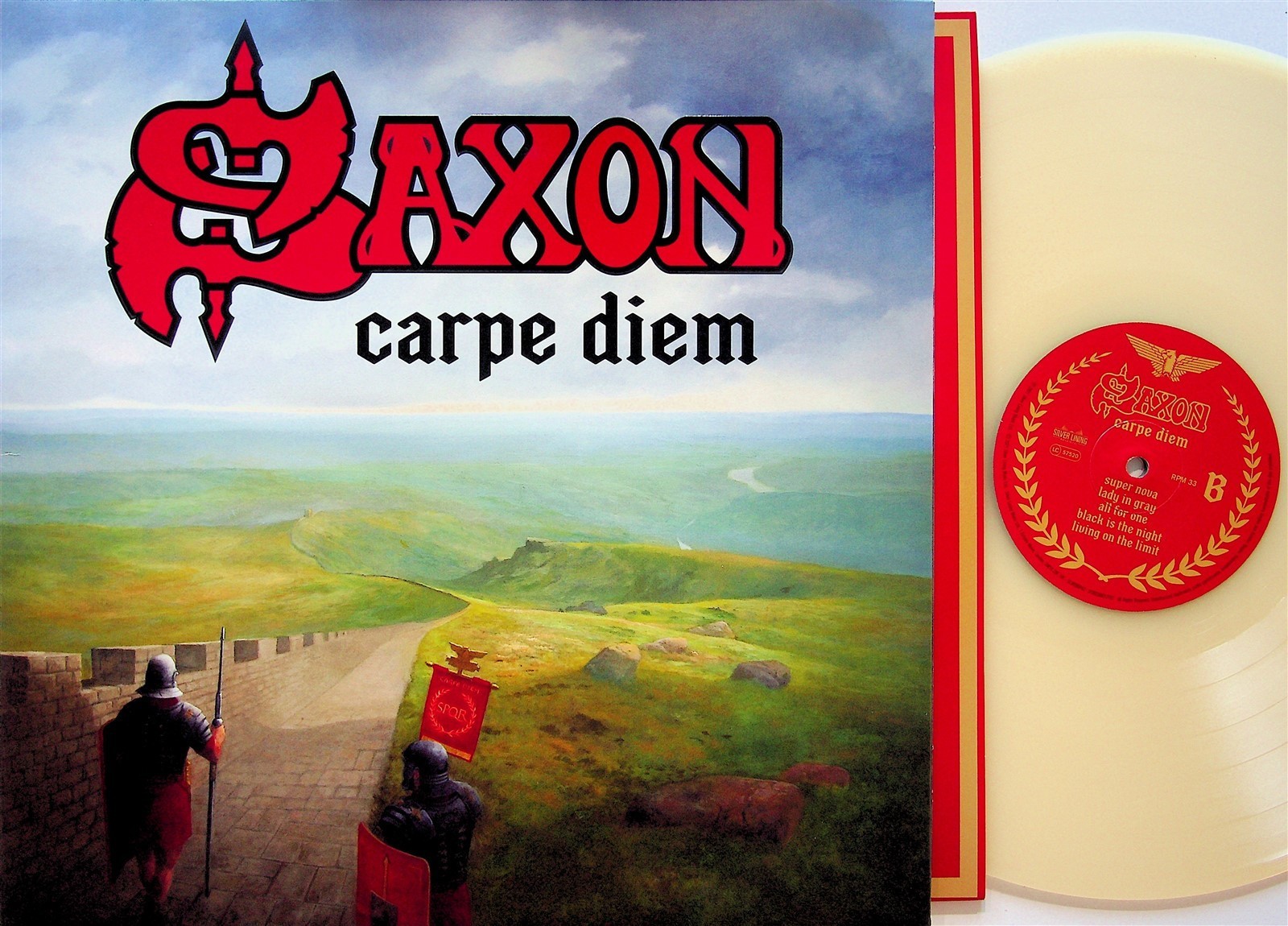 SAXON -  CARPE DIEM - MILKY CLEAR COLOURED - VINYL ALBUM BRAND NEW & SEALED