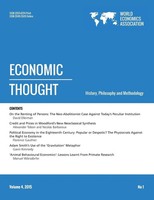 Economic Thought, Vol 4, No 1, 2015 Taschenbuch Kartoniert / Broschiert Englisch