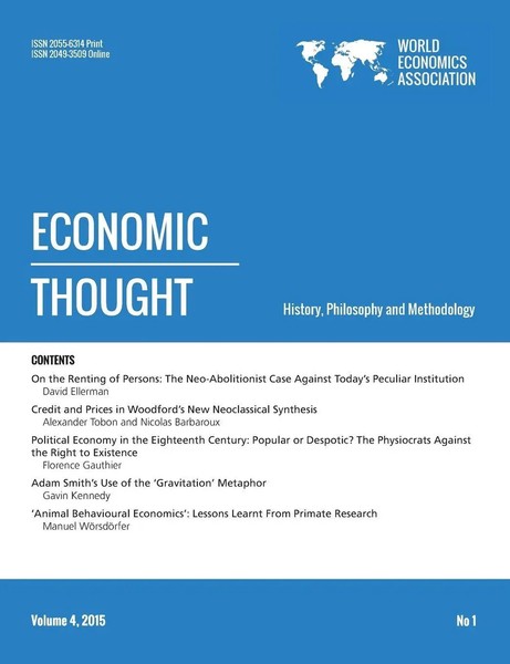 Economic Thought, Vol 4, No 1, 2015 Taschenbuch Kartoniert / Broschiert Englisch-image