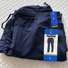 Kirkland Signature Women's Ladies Active Pant Navy Large 7772012 New With Tags