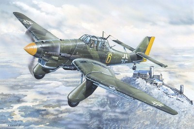 Trumpeter 02420 Junkers Ju-87A Stuka Flugzeug in 1:24 Bausatz Neu+OVP