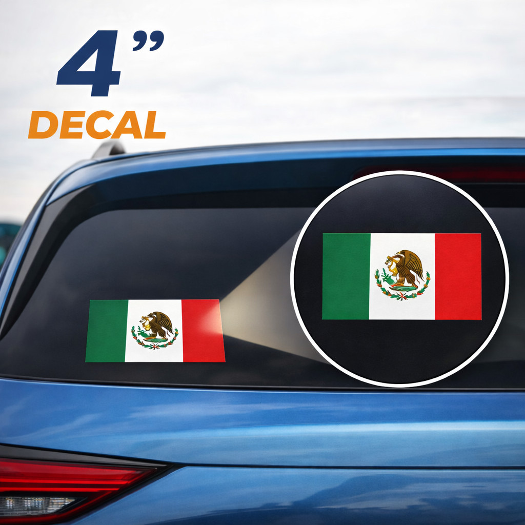 (2) TWO Mexico Mexican Flags Decal/Stickers Car,Truck,Laptops Free Ship p668