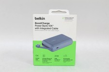 Belkin BoostCharge Power Bank 10K with Integrated USB-C Cable 10,000mAh, Blue 
