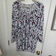 Croft & Barrow Womens Multicolor Floral Knit ...