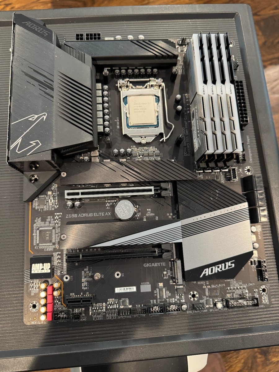 Z590 AORUS ELITE AX＋Intel Core i7-11700K GIGABYTE Z590 AORUS ELITE AX Mobo & Intel i7-11700K CPU & GSkill