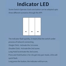 Commutateur de scène intelligent ForZigBee 3.0 Alimenté par le Deisign de bouton poussoir de batterie