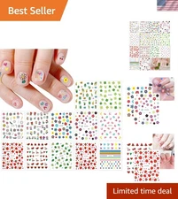14 Sheets Cute Nail Stickers for Kids Nail Art Stickers Decals Self-Adhesive ...