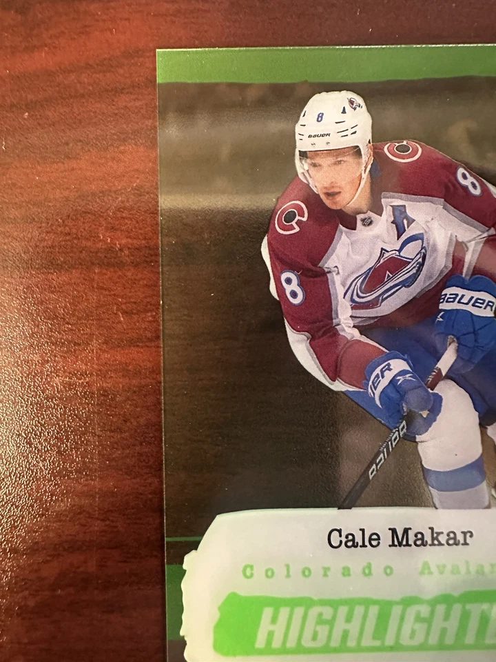 Cole Makar HL-23 Green Highlighters 2023-24 Upper Deck Series 2 Rarest of Rare - Image 2 of 4