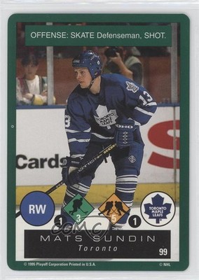 1995-96 Playoff One on One Challenge Mats Sundin #99 HOF xp6