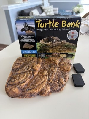 EXO TERRA TURTLE BANK SMALL - 6.54IN X 4.88IN X 1.3IN Magnetic Floating Island 