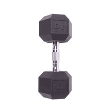 CAP Barbell Coated Hex Dumbbell, Single 40 lbs
