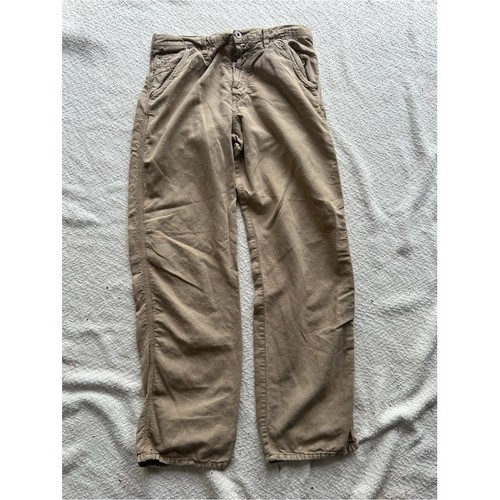 Diesel, Diesel Vintage Utility Pants Mens Size 31 Tan Cotton Linen Straight Leg Workwear
