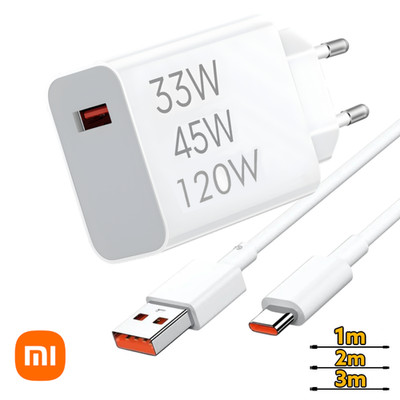 Original Xiaomi Schnellladekabel Ladegerät 120W 45W 33W Mi 11i 11 Lite 10T 9 Pro