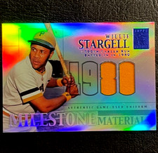 2002 Topps Tribute Milestone Materials Blue Willie Stargell Game-Used Jersey /80