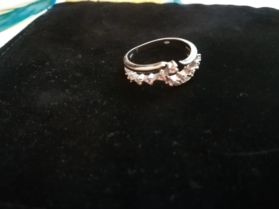 Anello chevron In Oro bianco 18 Kt 0,750 - Immagine 4 di 4