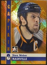2011 - 2012 ITG Shea Weber Captain C Gold /50 #79 Hockey Card