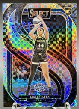 2025 WNBA Select Kiki Iriafen Premier True Rookie #102 Checkerboard Case Hit/SSP