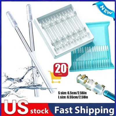 72Pcs Disposable Silicone Ear Wax Remover Sticky S/L Ear Pick Cleaner Tool