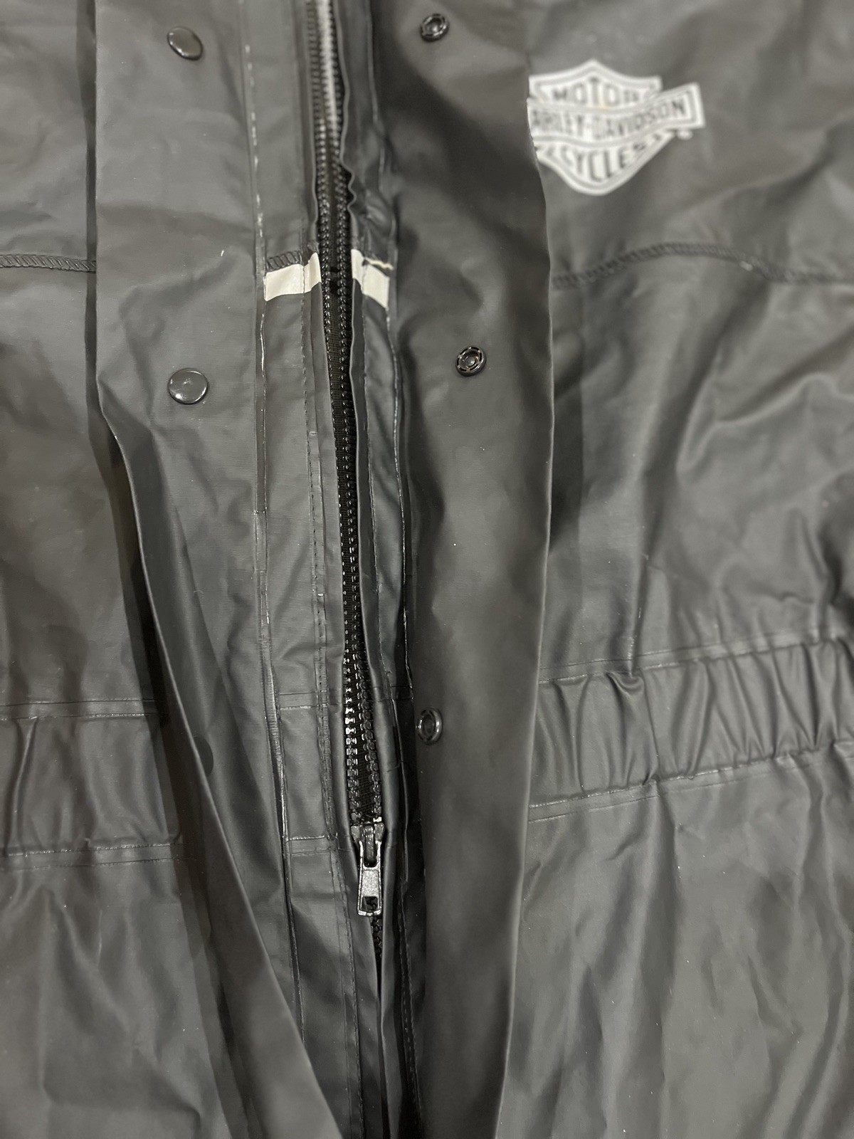 Harley Davidson Men's XXL 2XL Rain Coverall PVC Motorcycle Boiler suit overalls 