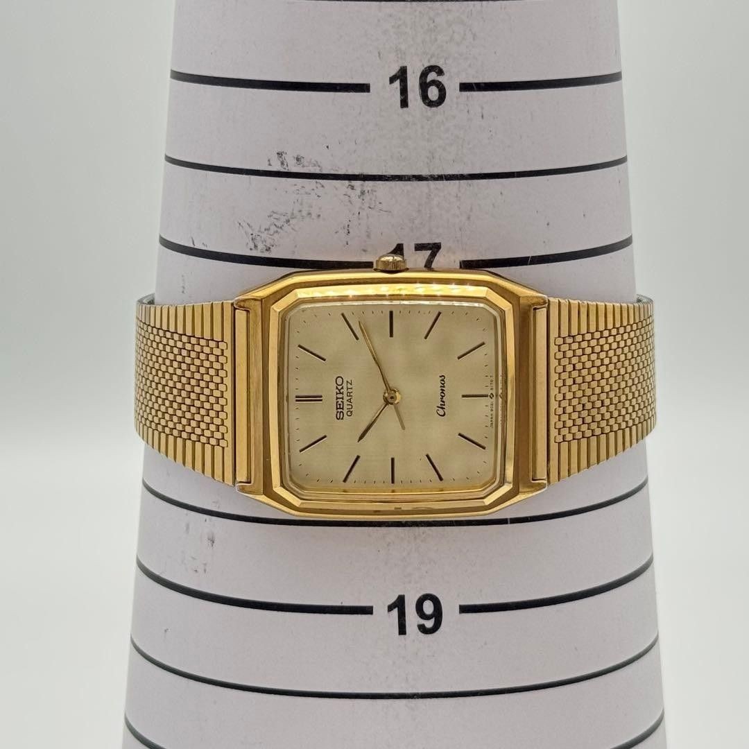 【稼働】SEIKO Chronos 9021-5130 腕時計 ヴィンテージ SEIKO Chronos 9021-5130 Gold Tone Quartz Watch - Gem