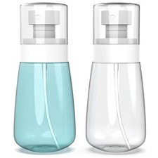 2-Pack 60ml Travel Size Spray Bottles –Fine Mist Refillable Leak-Proof Spraye...