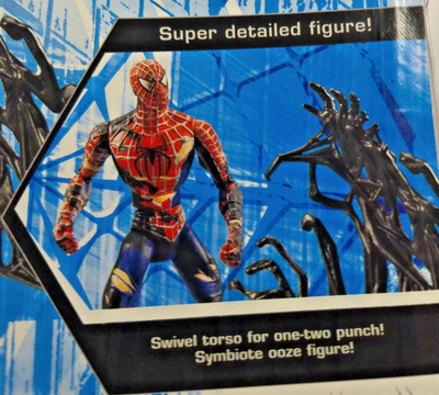 Hasbro 2007 Marvel Spider-Man 3 Spider-Man with Symbiote Splatter