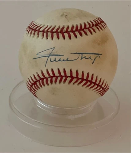 WILLIE MAYS AUTOGRAPHED SIGNED ONL BASEBALL  JSA LETTER OF AUTHENTICITY
