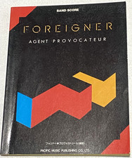 Foreigner Agent Provocateur Band Score Japan Guitar Bass Drums Vocal Tab Book