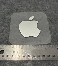 Apple Logo Sticker, OEM, Silver 2x2.5 inches, Single